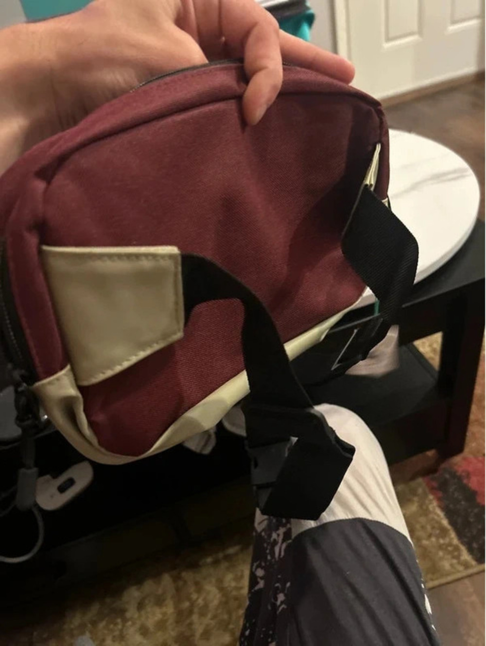 LRG Framework 2.0 Waist Pack Burgundy Crossbody Fanny Pack NWT